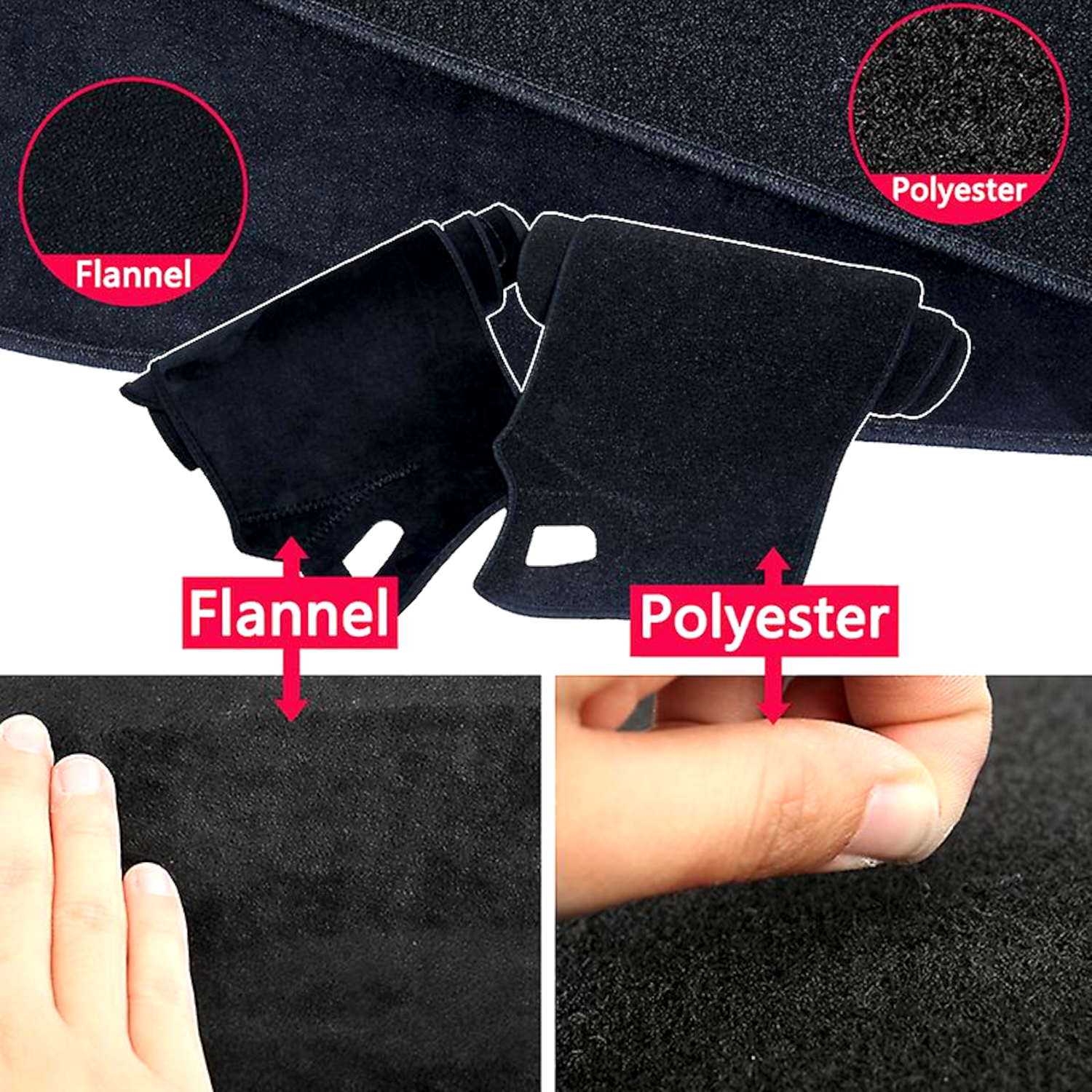 Hyundai Elantra L 2025–2026 Dashboard Mat – Suede Nonslip Velvet Fur - Image 10