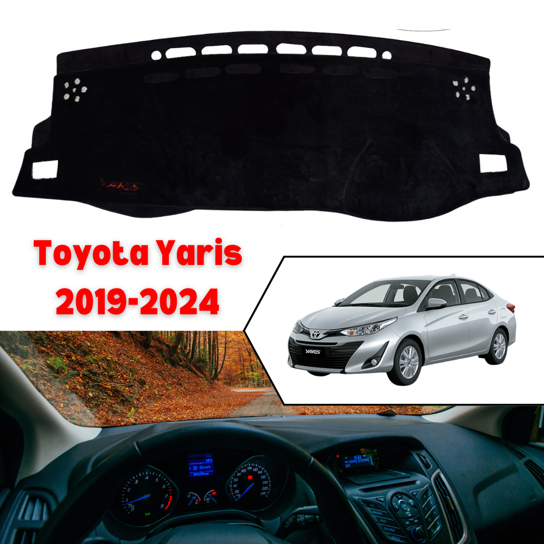 Toyota Yaris Nonslip Car Dashboard Mat Suede Velvet 2019-2022