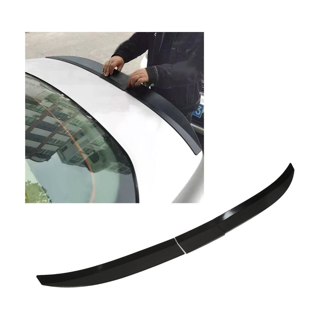 3 Pcs Rear Car Trunk Spoiler Lip -Black
