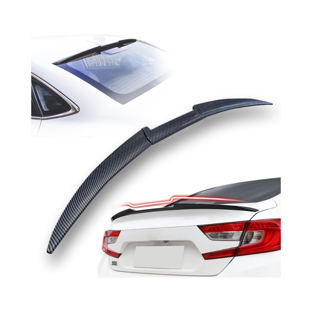 3 Pcs Rear Car Trunk Spoiler Lip -Black - Image 8