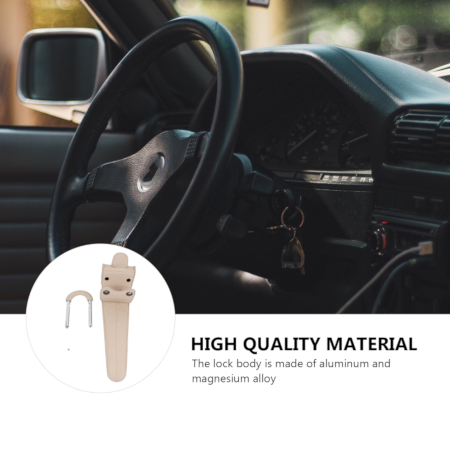 Leather Car Anti Theft Steering Wheel Lock - Image 4