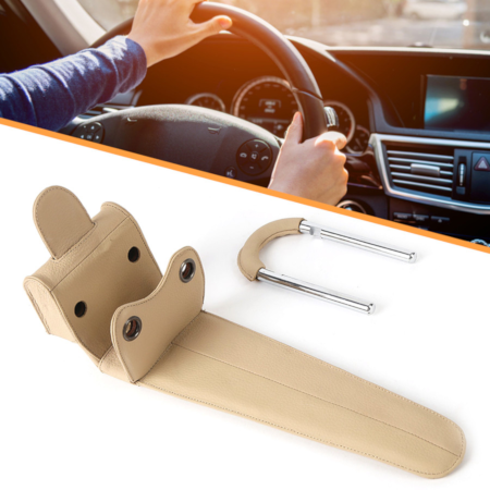 Leather Car Anti Theft Steering Wheel Lock