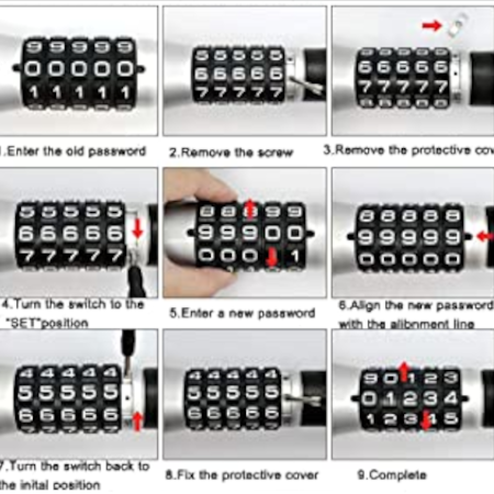 Password Steering Wheel Anti Theft Lock - Image 5