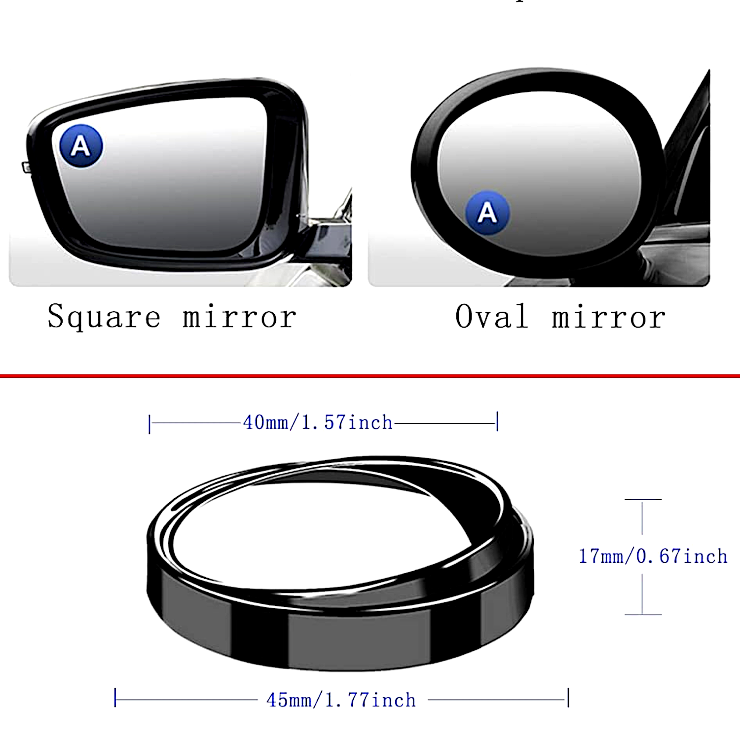 Blindspot Rearview Convex Mirror – 2pcs - Image 5