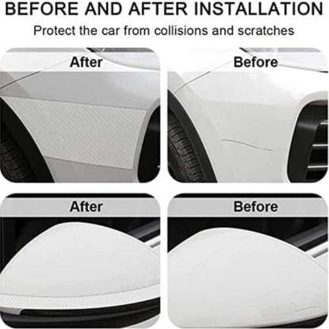 Nano Carbon Fiber Car Adhesive Tapes Waterproof Protection Film – Black - Image 11