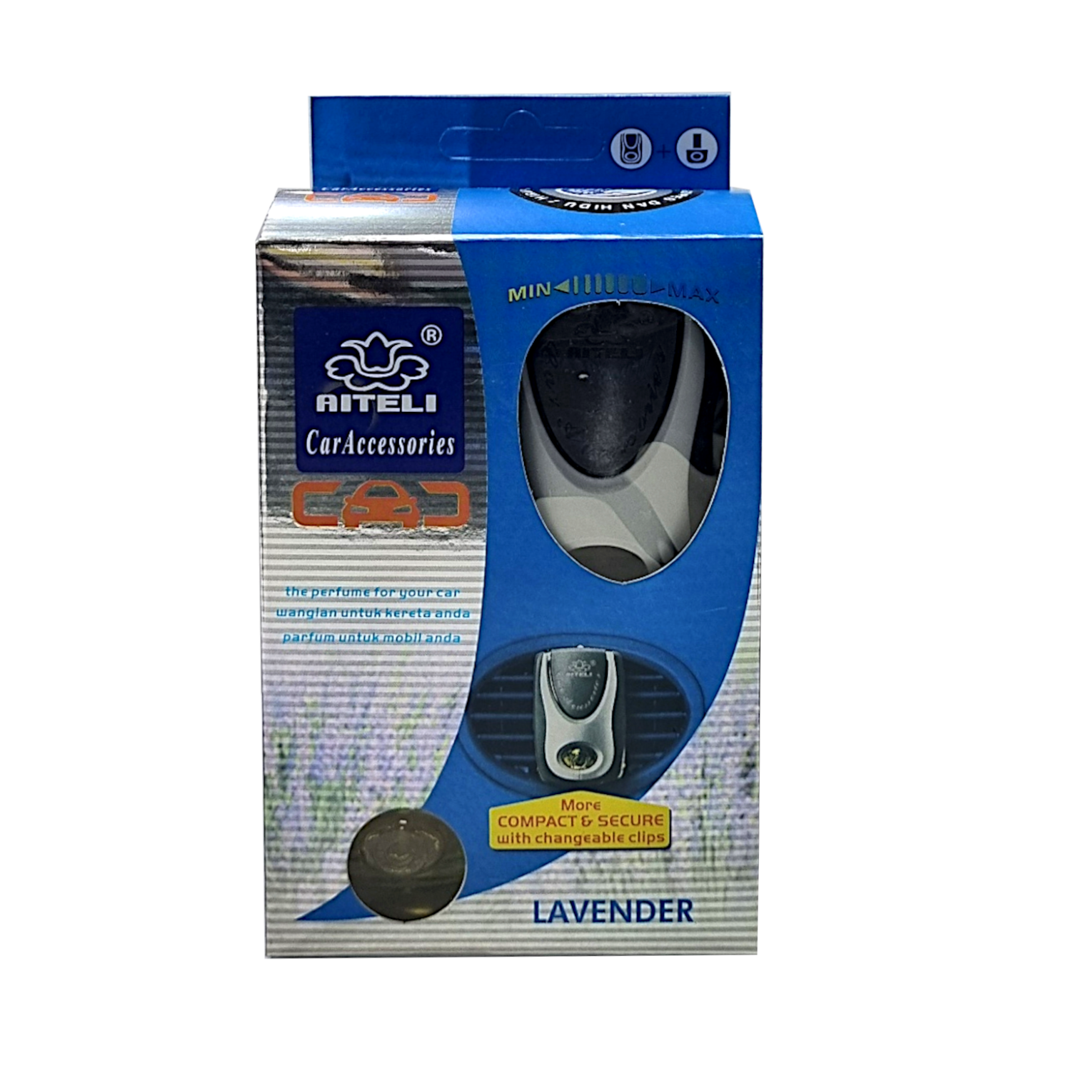 Ambi-Pure Car AC Vent Air Freshener with Extra Refill – 8ml – Lavender