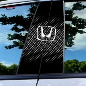 3D Logo Car Pillar Sticker Protective Film for Honda