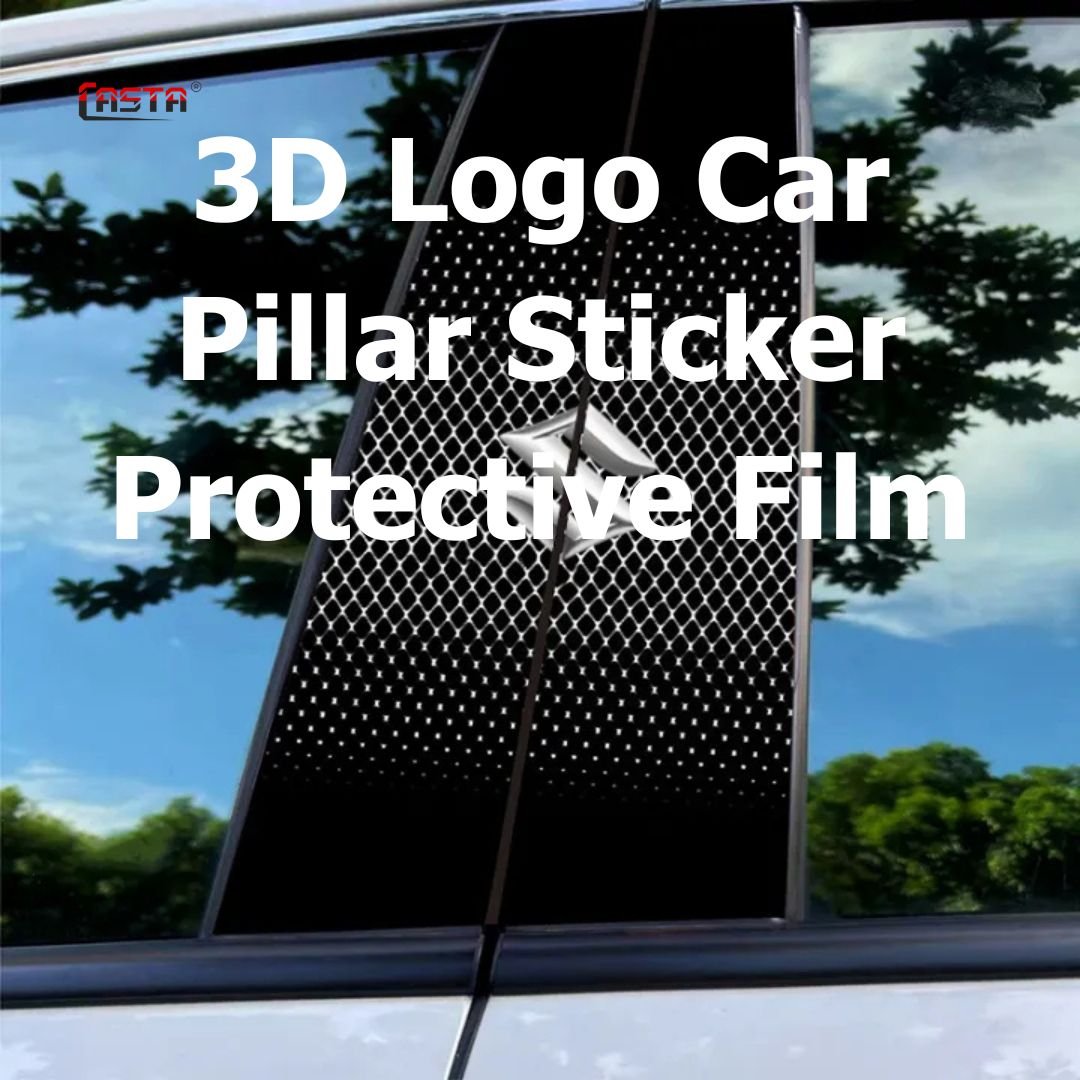 3D Logo Car Pillar Sticker Protective Film for Suzuki - Image 2