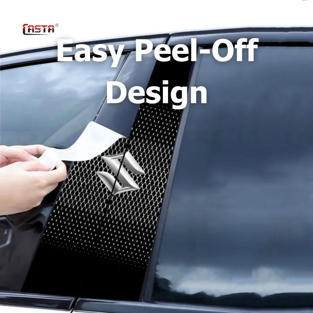3D Logo Car Pillar Sticker Protective Film for Suzuki - Image 4