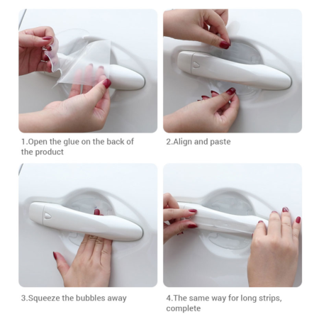 8Pcs Car Door Handle Scratches Protector - Image 4