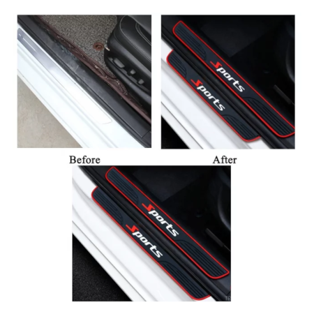 4Pcs Door Sill Protector Car Trim - Image 2