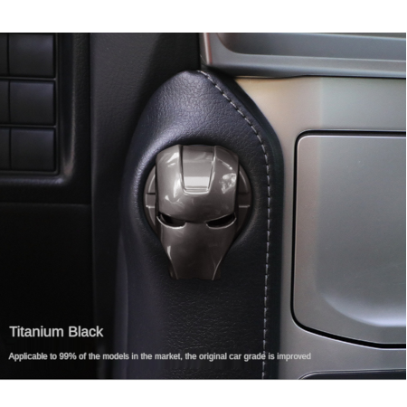 Car Push Start Button Aluminum Cover – Decoration Ring – Iron Man – Metalica - Image 6