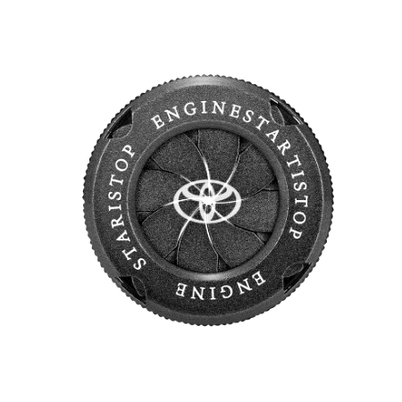 Car Push Start Button Aluminum Cover – Spin Ring – Toyota - Image 2