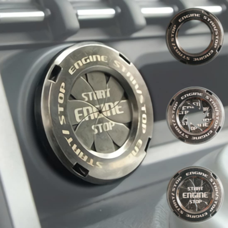 Car Push Start Button Aluminum Cover – Spin Ring – Toyota - Image 4