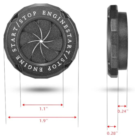 Car Push Start Button Aluminum Cover – Spin Ring – Toyota - Image 6