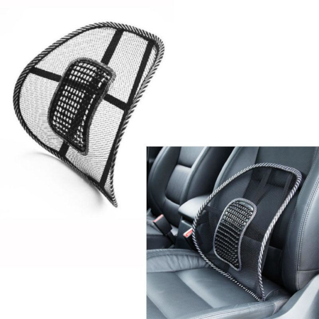 Car Lumbar Support Massage Mesh Cushion