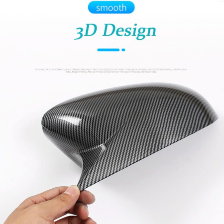Batman Style Carbon Fiber Side Mirror Covers For Toyota Yaris 2019-2024 - Image 5