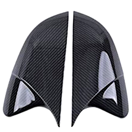 Batman Style Carbon Fiber Side Mirror Covers For Honda Civic 2011-2015 - Image 9