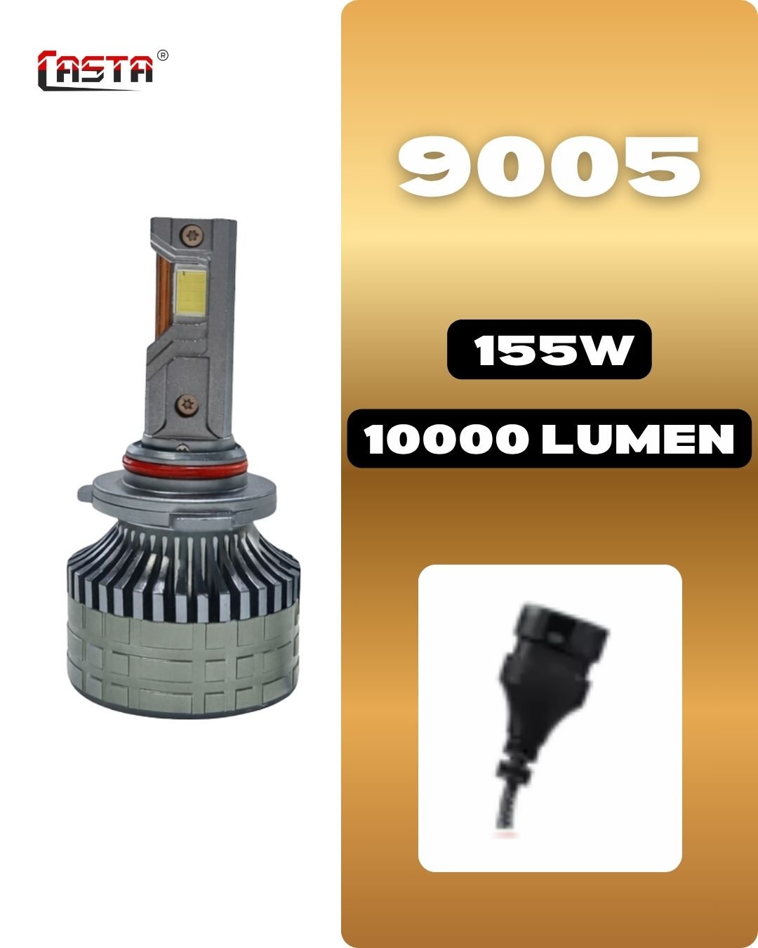 AKAI A150 High Power Car LED Headlight Kit – 155W- 10000 LUM 9005 - Image 4