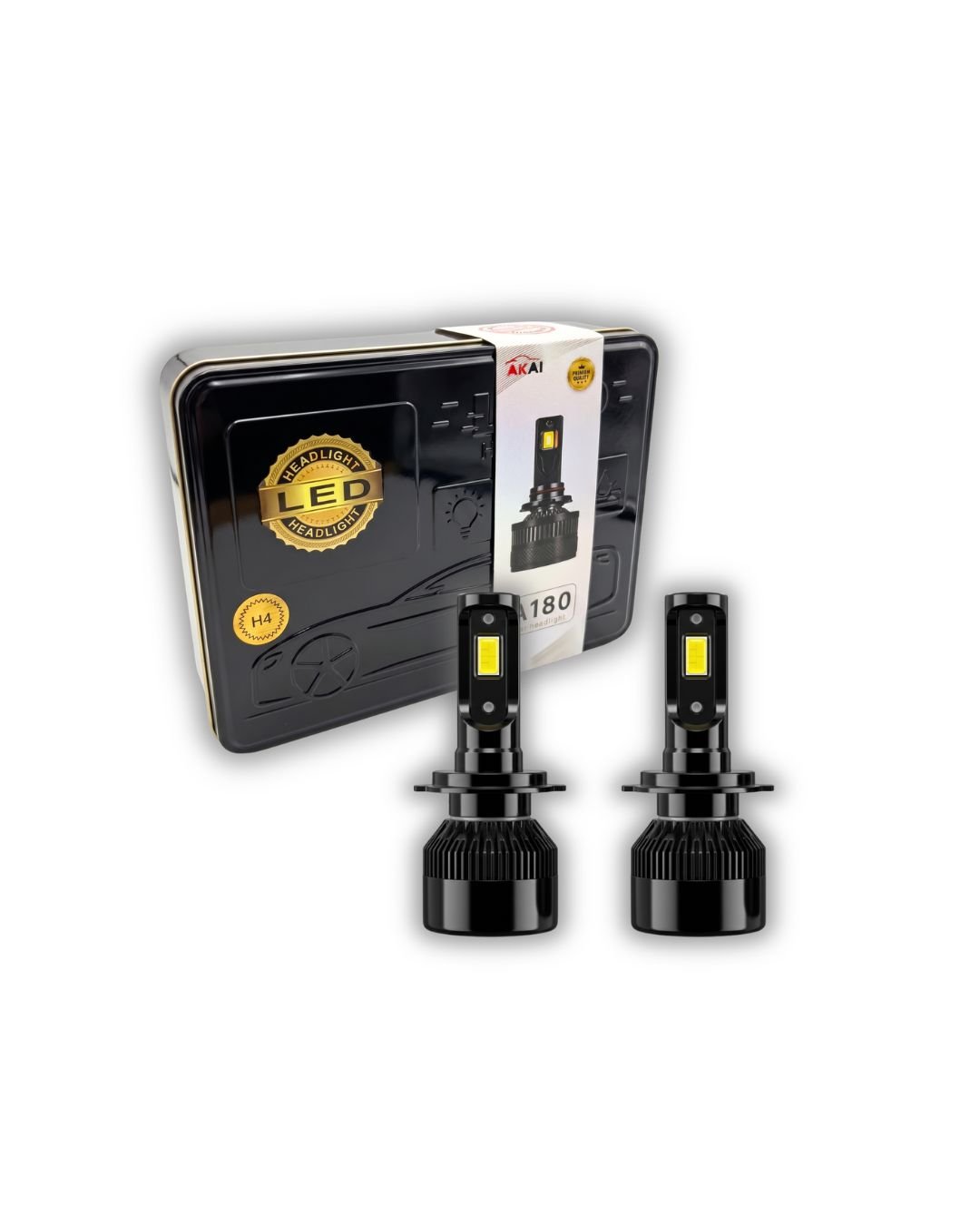 AKAI A180 High Power Car LED Headlight Kit – 165W- 12000 LUM 9005