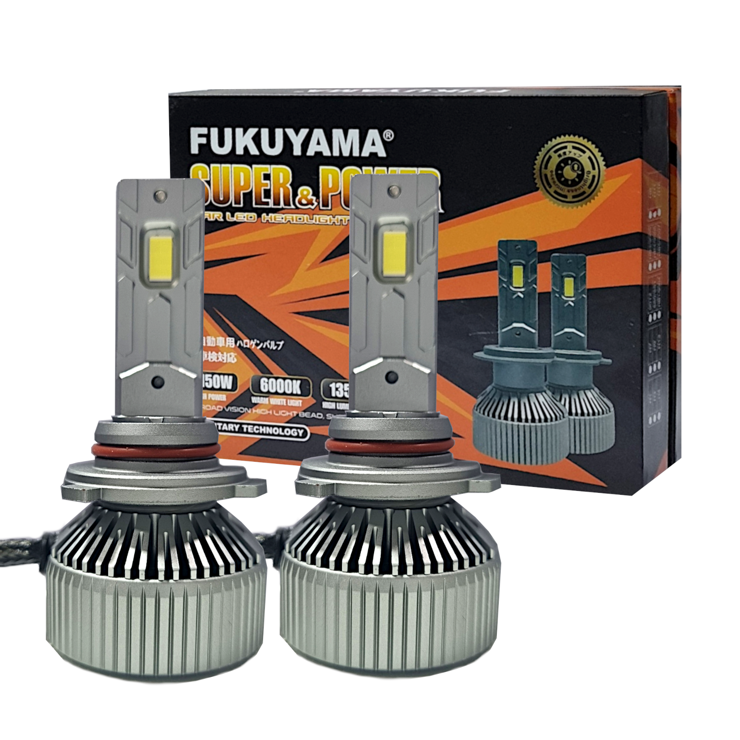 150W FUKUYAMA Car Headlight Led Bulbs Can bus 12V 6000K CSV LED