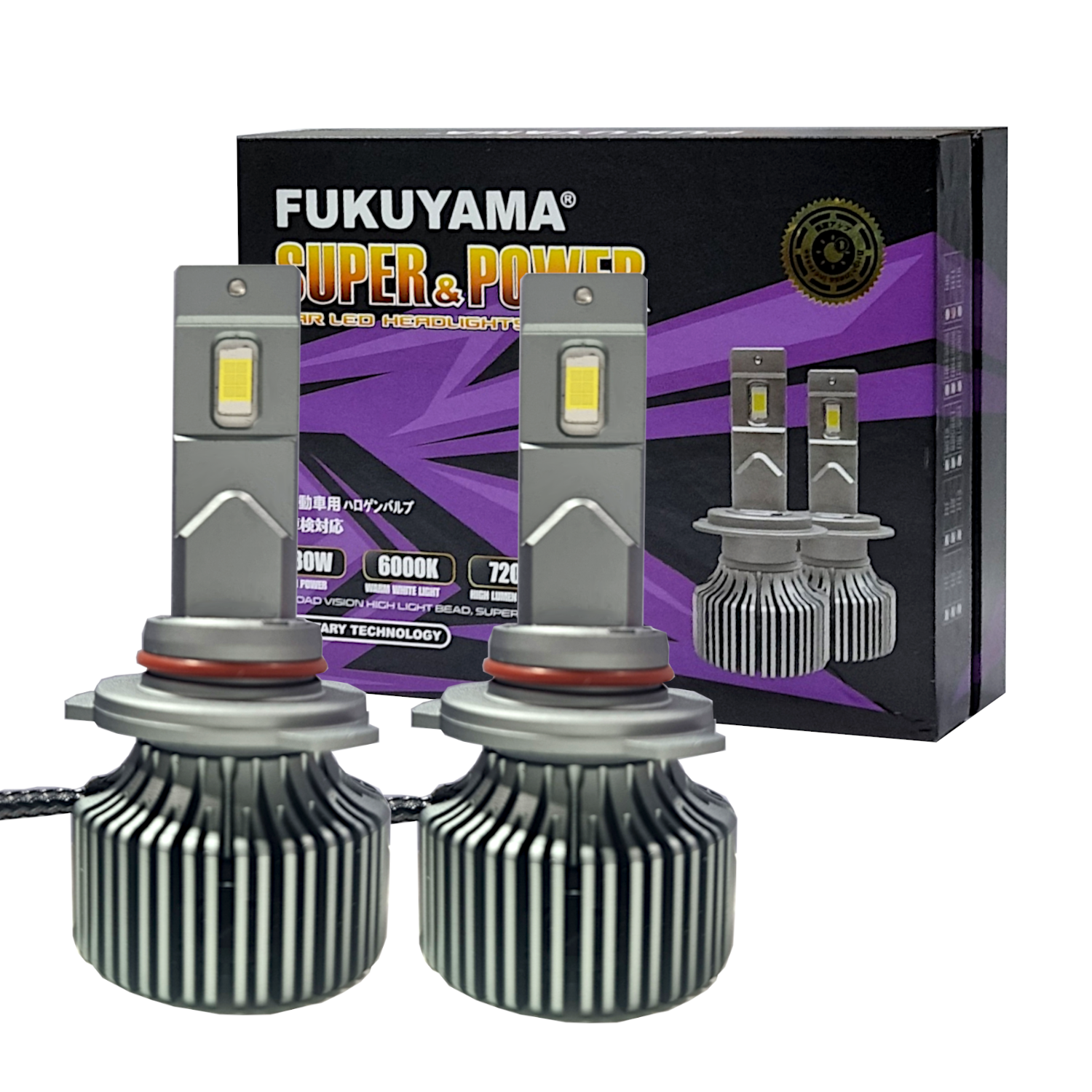 80W FUKUYAMA Car Headlight Led Bulbs Can bus 12V 6000K CSV LED
