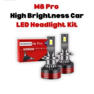 M8 Pro High Brightness Car LED Headlight Kit 55W 12000LM IP68 CSP Chip 9005