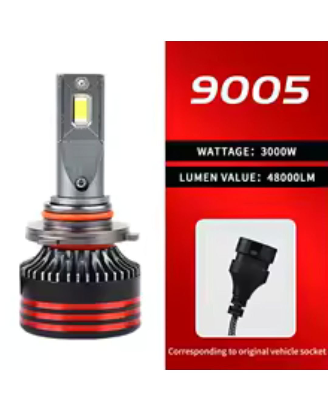 M8 Pro High Brightness Car LED Headlight Kit 55W 12000LM IP68 CSP Chip H4 - Image 6