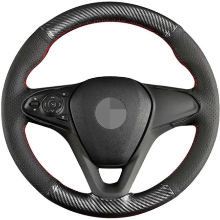 Elite Stitch Car Steering Wheel Protector Cover – Carbon Fiber