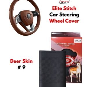 Elite Stitch Car Steering Wheel Protector Cover – Deer Skin #09