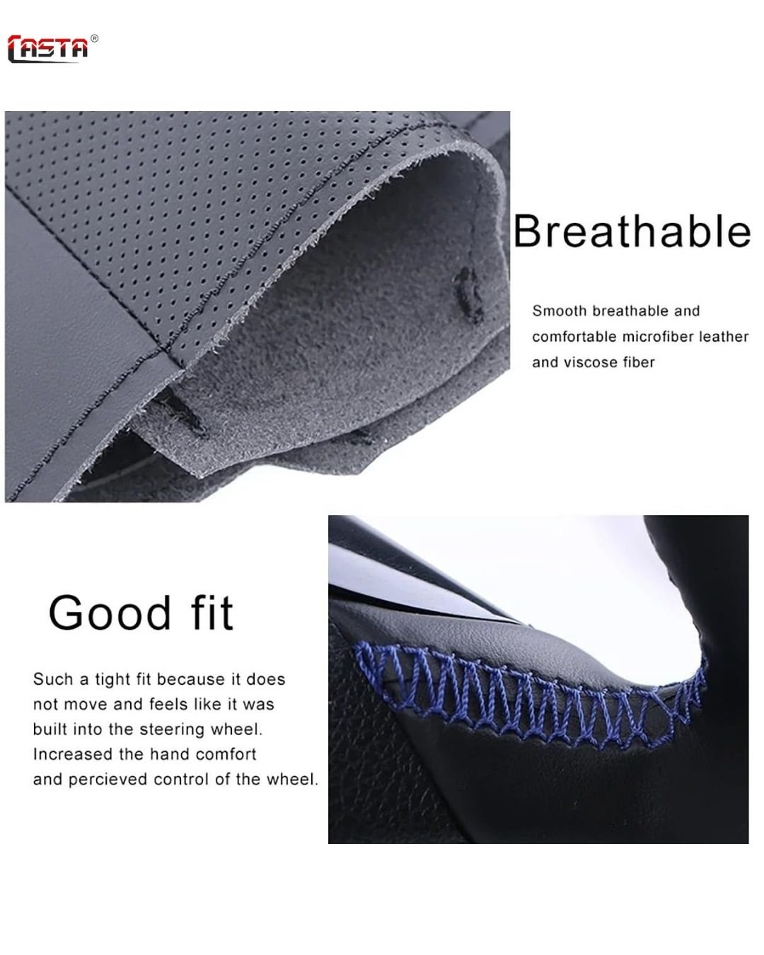 Elite Stitch Car Steering Wheel Protector Cover – Super Deluxe #21 - Image 4