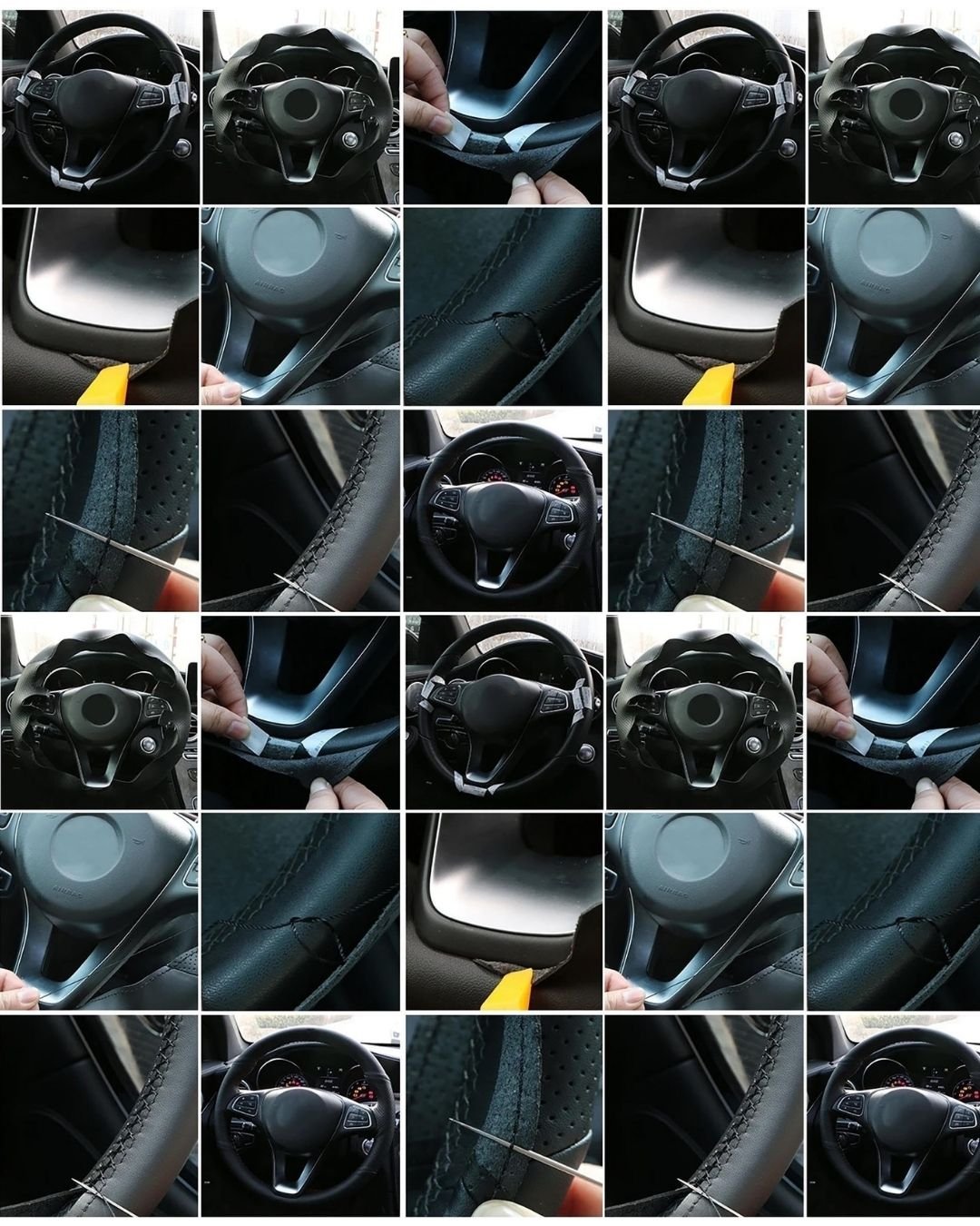 Elite Stitch Car Steering Wheel Protector Cover – Super Deluxe #19 - Image 5