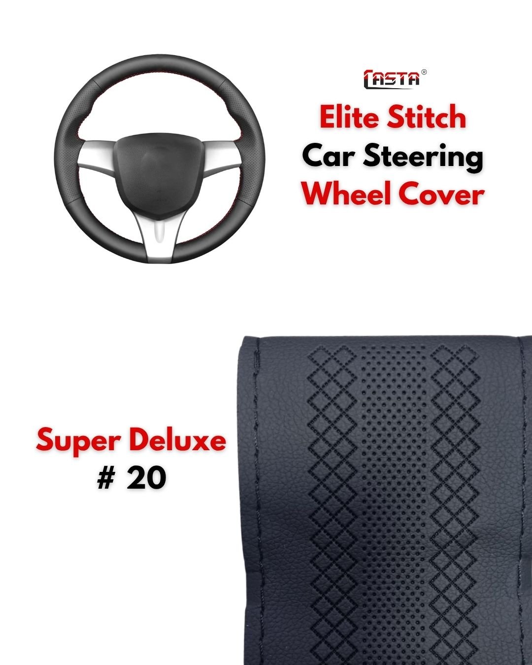 Elite Stitch Car Steering Wheel Protector Cover – Super Deluxe #20