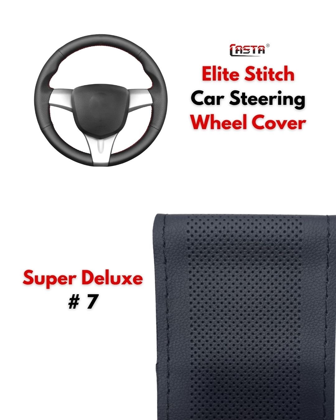 Elite Stitch Car Steering Wheel Protector Cover – Super Deluxe #7