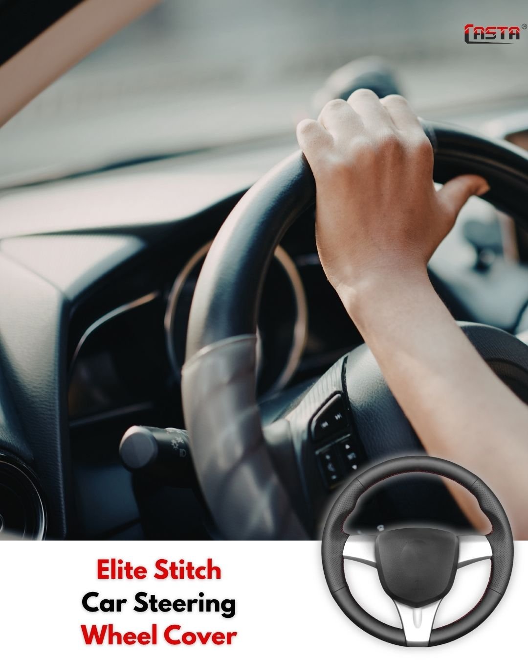 Elite Stitch Car Steering Wheel Protector Cover – Super Deluxe #21 - Image 6