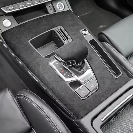 Suede Velvet Wrap Premium Quality Velvet Alcantara Interior – Light Grey - Image 6