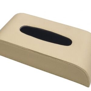 PU Leather Premium Tissue Box Case – Beige