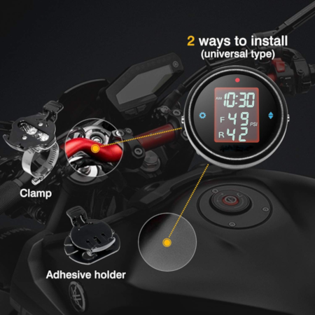 STEEL MATE Tire Pressure Monitoring System For Motorcycle - Image 5