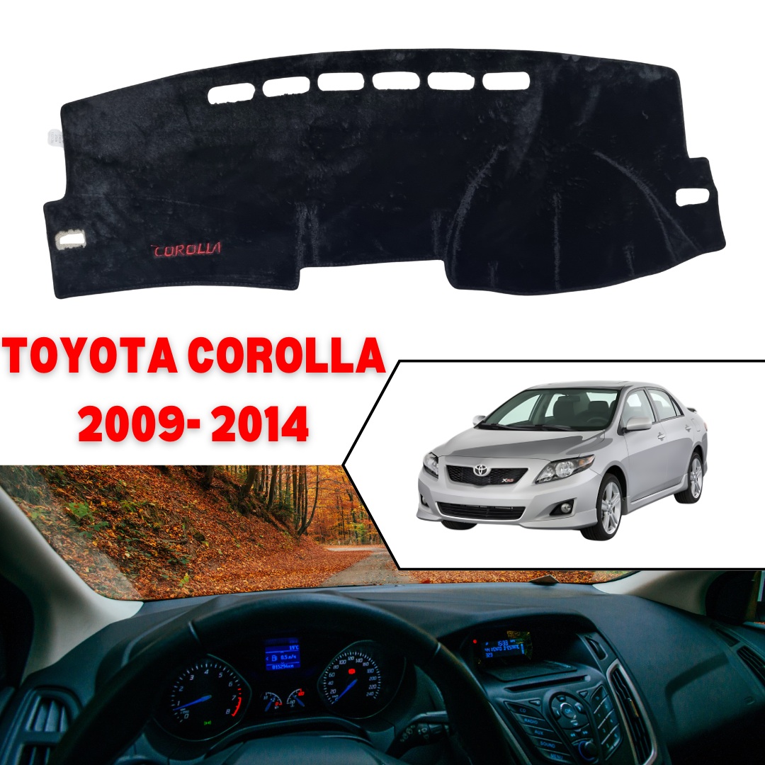 Toyota Corolla 2009 2014 Dashboard Mat – Suede Nonslip Velvet Fur