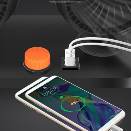 Dual head USB Cooling Fan 360 Degree Adjustable - Image 5
