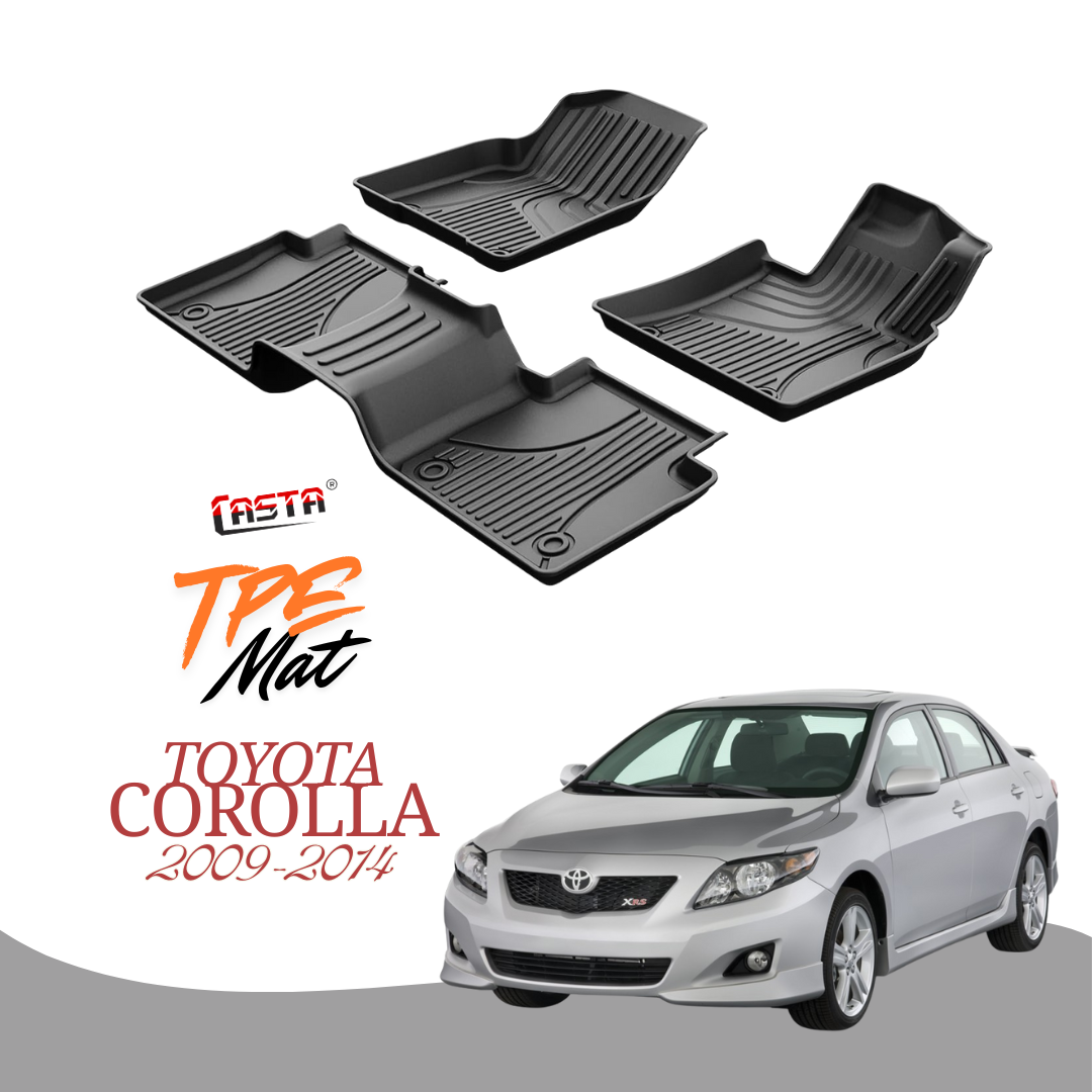 Toyota Corolla 2009-2014 TPR Car Floor Mats – Premium Interior Protection