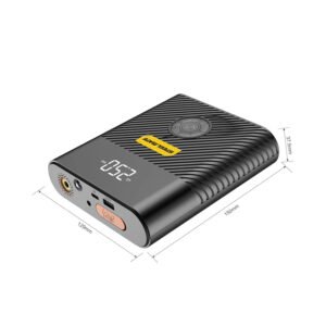 STEELMATE CAR POWER BANK JUMP STARTER 8800 MAH – PORTABLE AIR COMPRESSOR 120PSI -DIGITAL LED DISPLAY