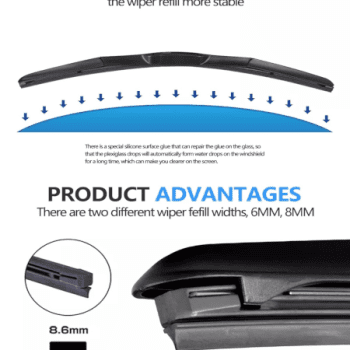 Tri-Stage Car Windshield Wiper Replacement Blades Fit For Honda Civic 2016-2020 Code: WP civic2016 1826 - Image 4